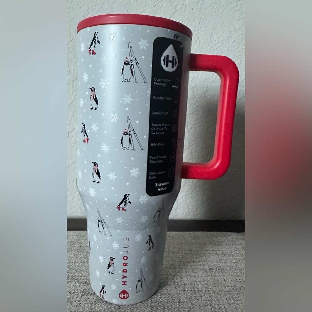 EXCLUSIVE HydroJug Penguin 40 oz traveler tumbler